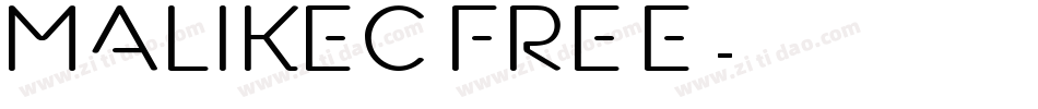 Malikec FREE字体转换